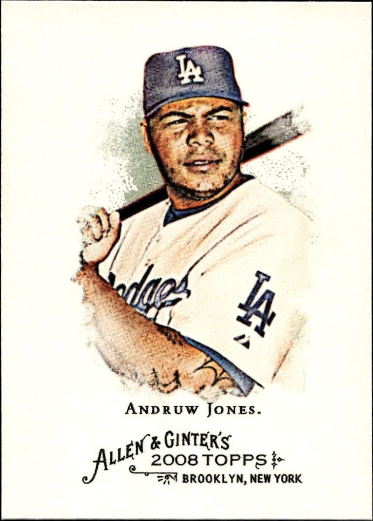 2008 Topps Allen & Ginter Andruw Jones #38 trading card