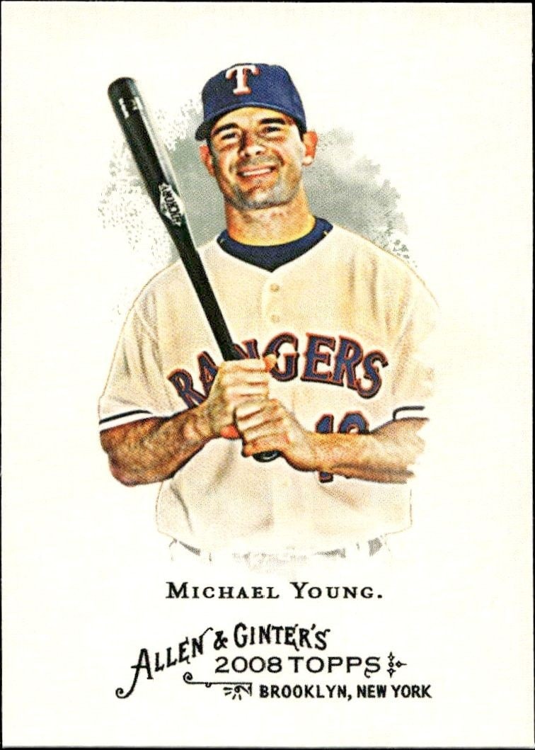 2008 Topps Allen & Ginter Michael Young #36 trading card