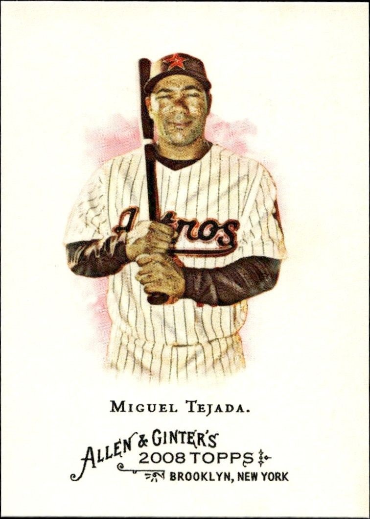2008 Topps Allen & Ginter Miguel Tejada #21 trading card
