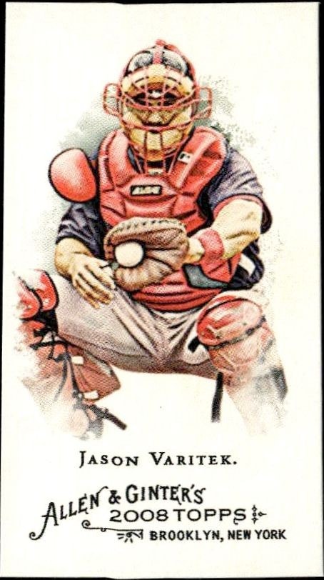 2008 Topps Allen & Ginter Jason Varitek #134 trading card