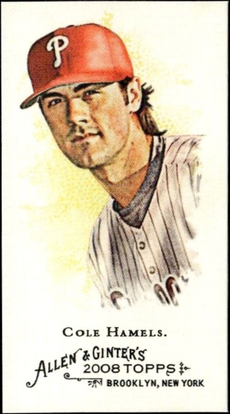 2008 Topps Allen & Ginter Cole Hamels #255 trading card