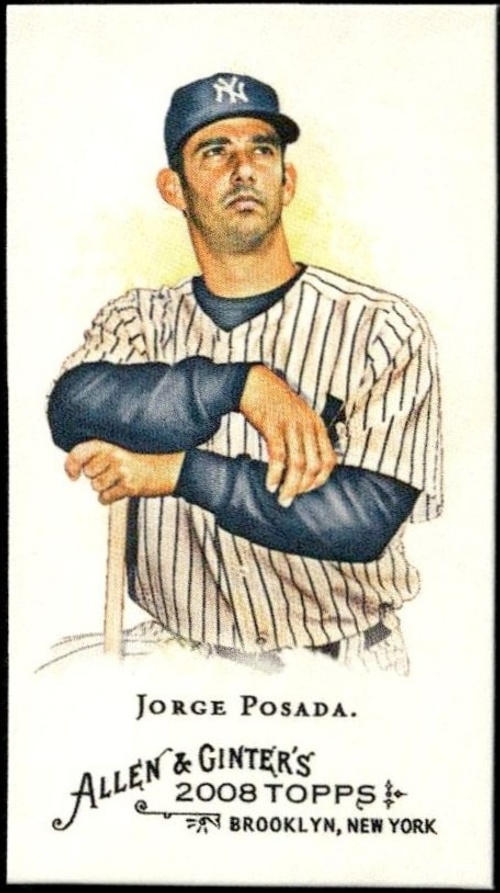 2008 Topps Allen & Ginter Jorge Posada #164 trading card