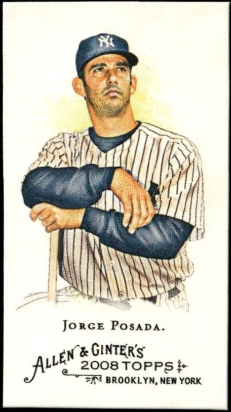 2008 Topps Allen & Ginter Jorge Posada #164 trading card