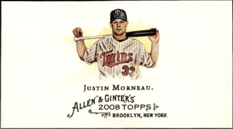 2008 Topps Allen & Ginter Justin Morneau #45 trading card
