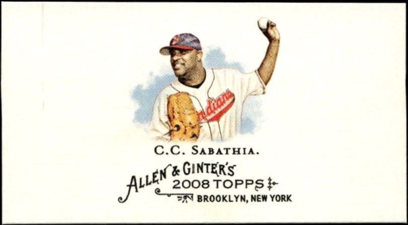 2008 Topps Allen & Ginter CC Sabathia #5 trading card