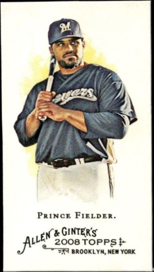 2008 Topps Allen & Ginter Prince Fielder #60 trading card