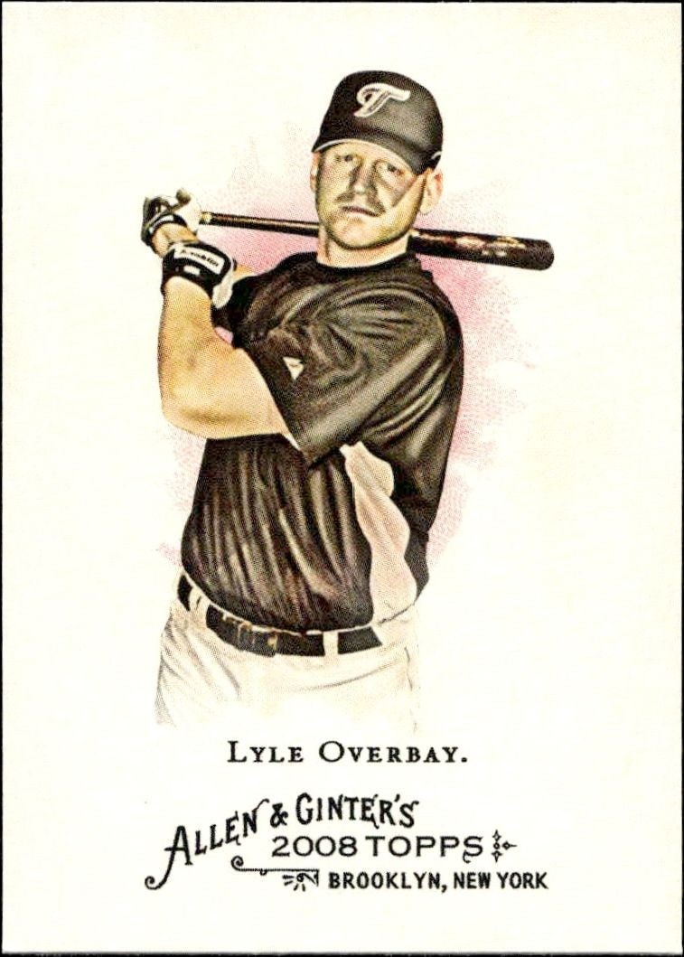 2008 Topps Allen & Ginter Lyle Overbay #152 trading card