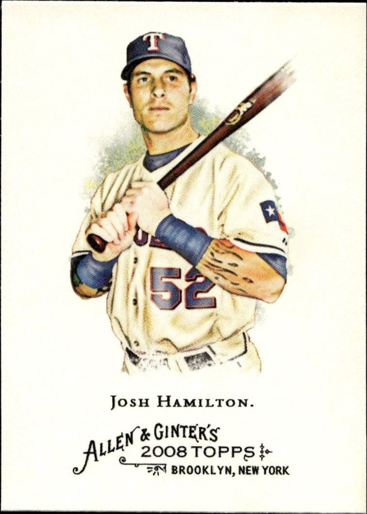 2008 Topps Allen & Ginter Josh Hamilton #211 trading card