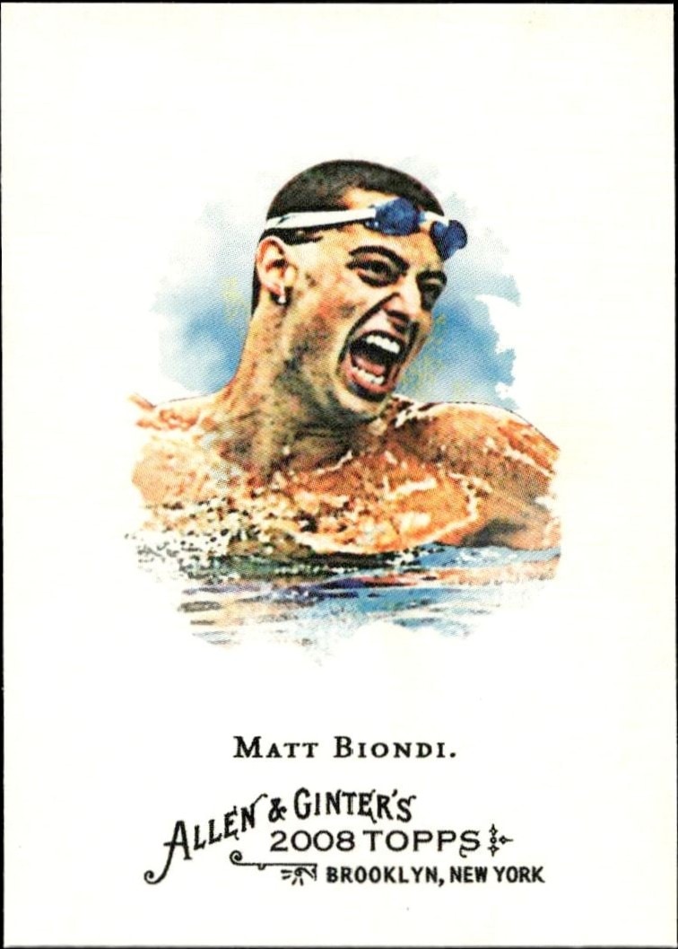 2008 Topps Allen & Ginter Matt Biondi #107 trading card
