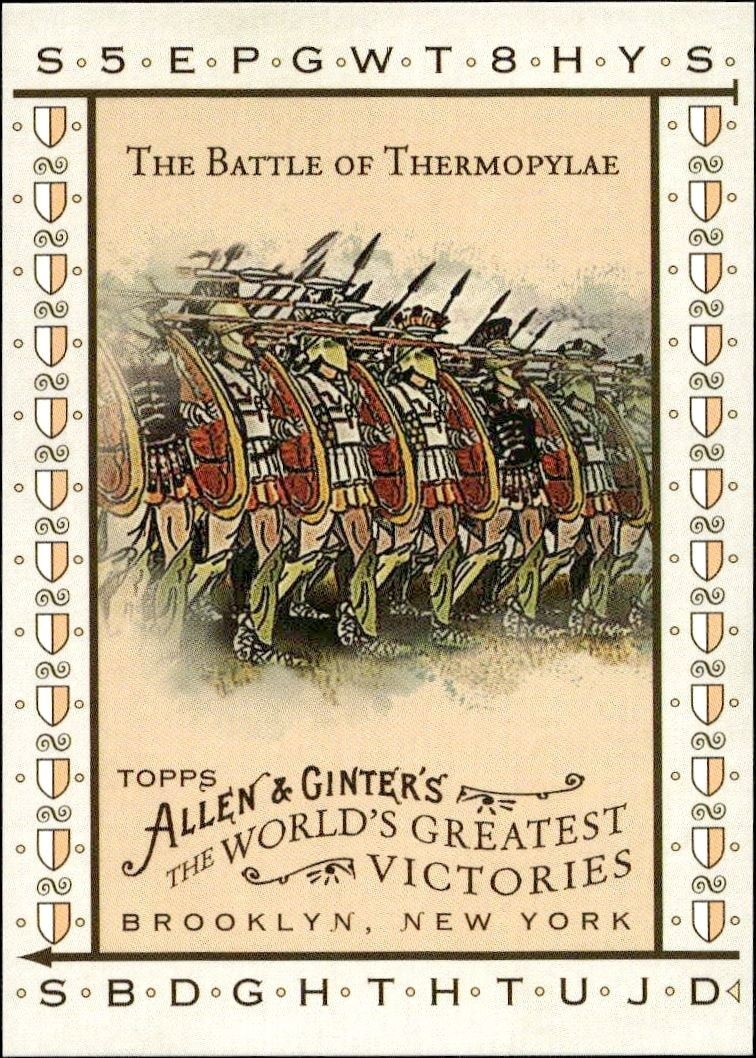 2008 Topps Allen & Ginter The Battle Of Thermopylae #WGV16 baseball trading card front