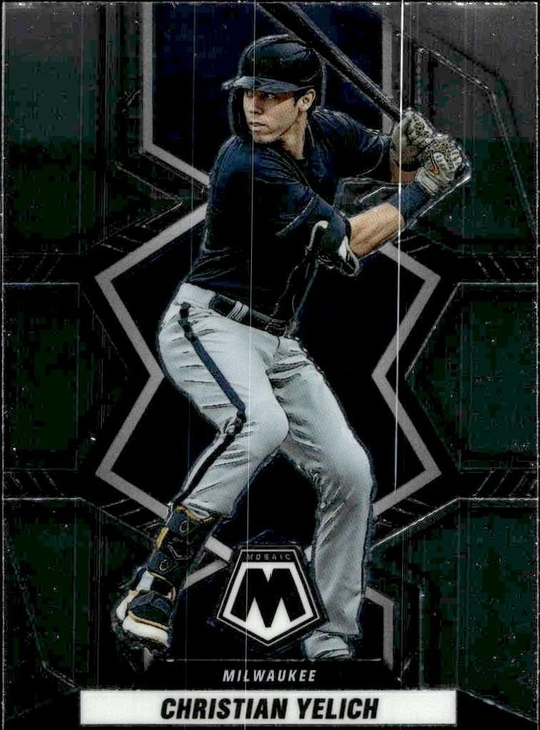 2022 Panini Mosaic Christian Yelich #113 trading card