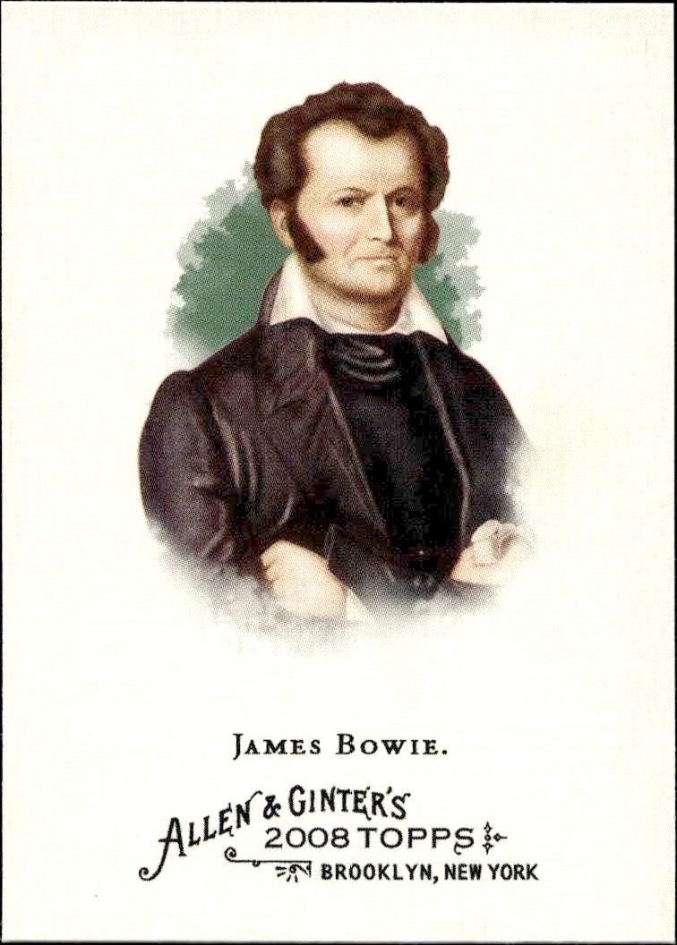 2008 Topps Allen & Ginter James Bowie #323 trading card