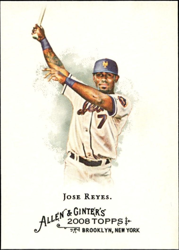 2008 Topps Allen & Ginter Jose Reyes #90 trading card