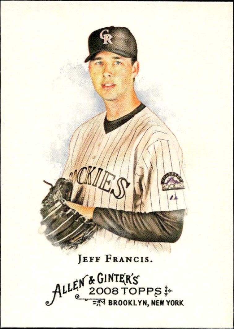 2008 Topps Allen & Ginter Jeff Francis #97 trading card
