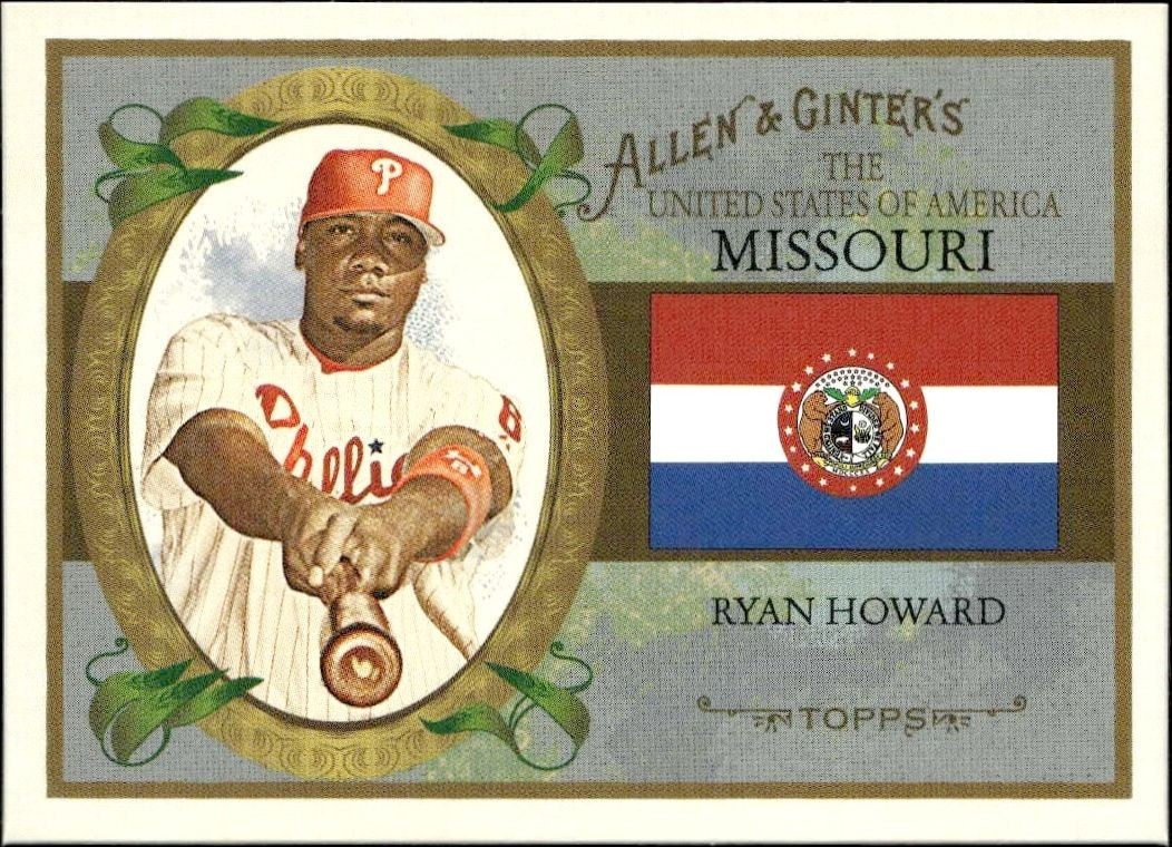 2008 Topps Allen & Ginter Ryan Howard #US25 trading card