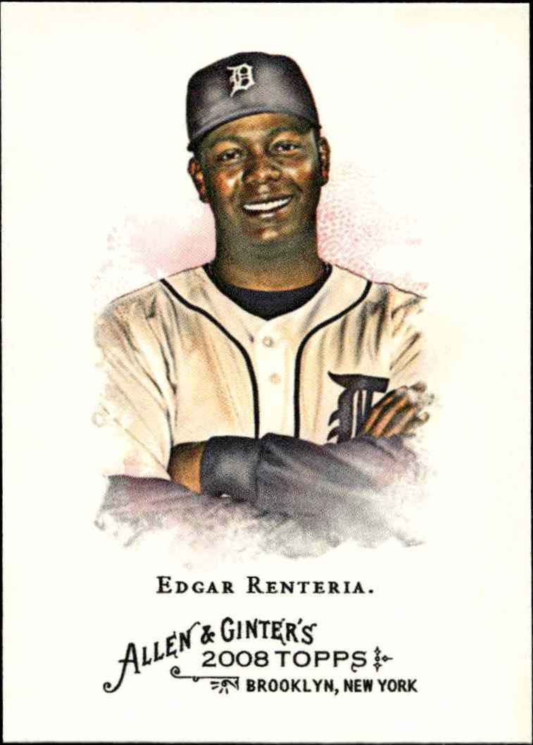 2008 Topps Allen & Ginter Edgar Renteria #196 trading card