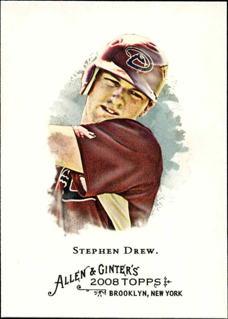 2008 Topps Allen & Ginter Stephen Drew #325 trading card