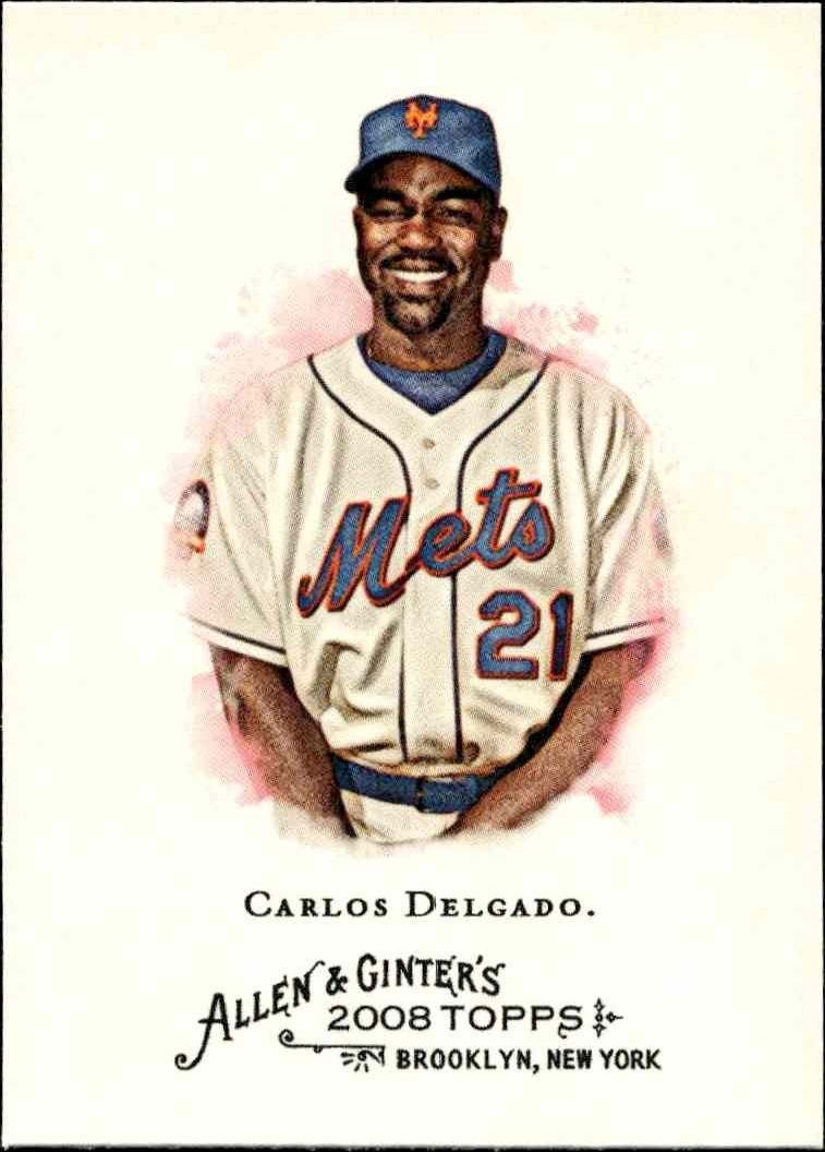 2008 Topps Allen & Ginter Carlos Delgado #52 trading card