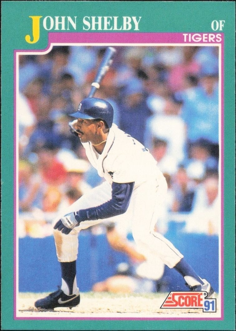 1991 Score John Shelby #609 trading card