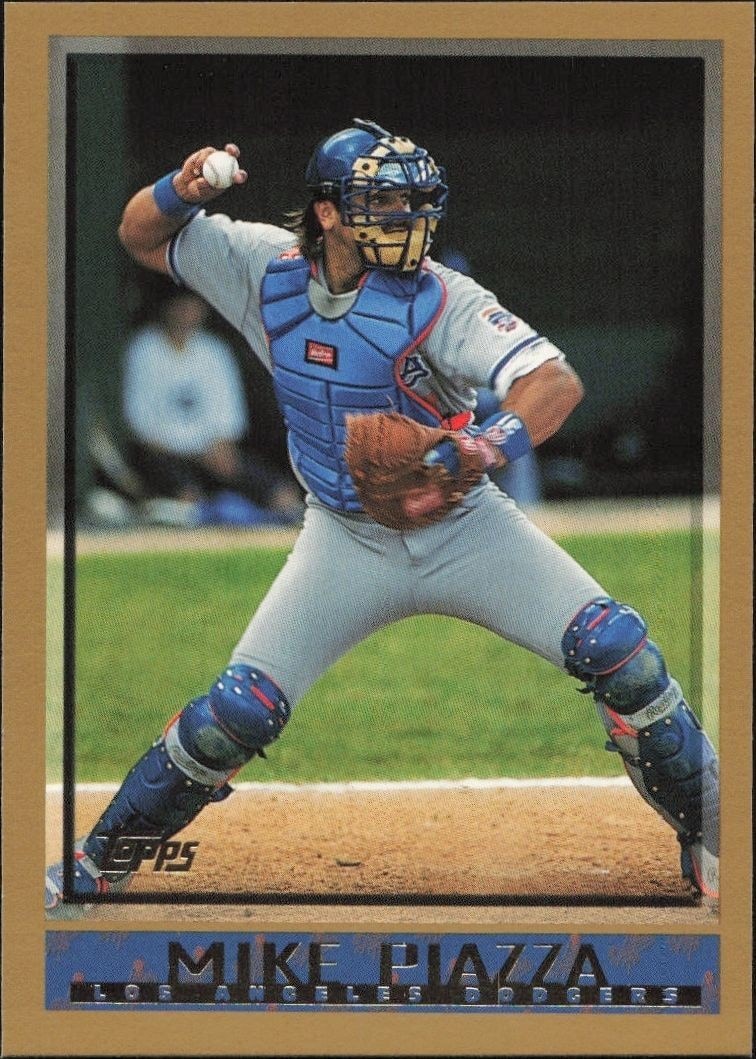 1998 Topps Series 1 Mike Piazza #100 trading card