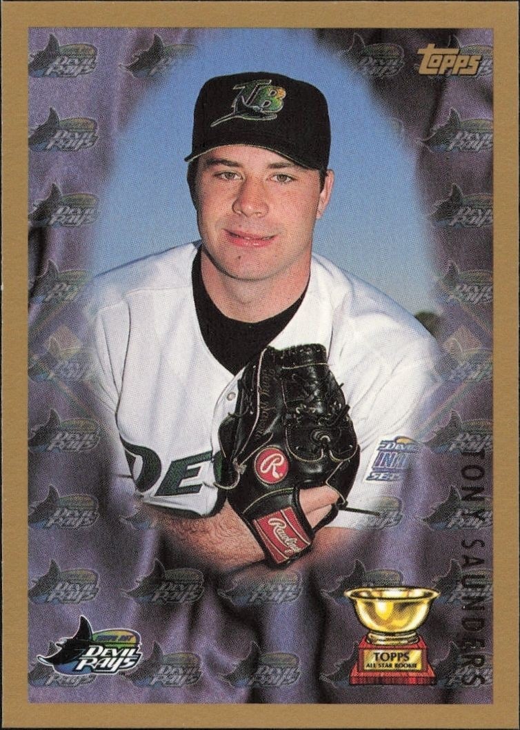 1998 Topps Series 2 Tony Saunders #497 trading card