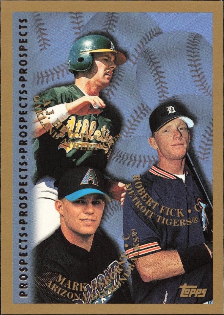 1998 Topps A.J. Hinch #487 trading card