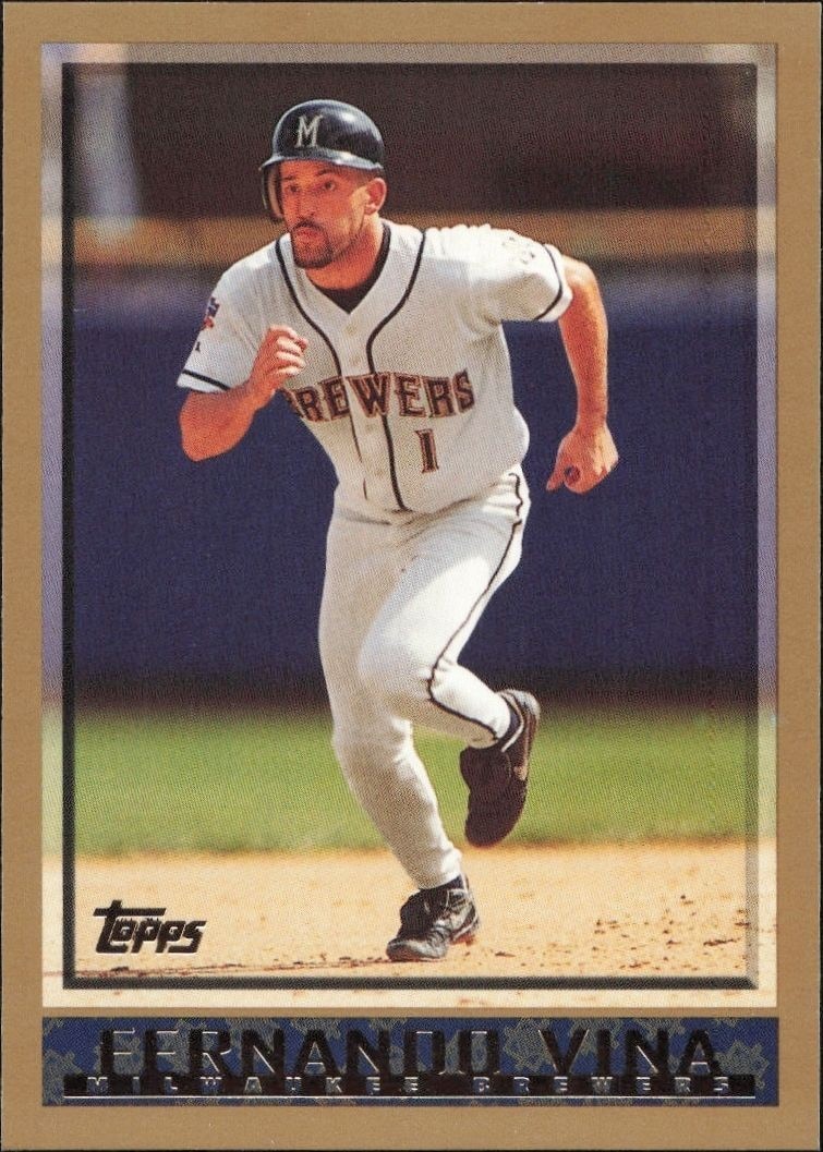 1998 Topps Series 2 Fernando Vina #353 trading card