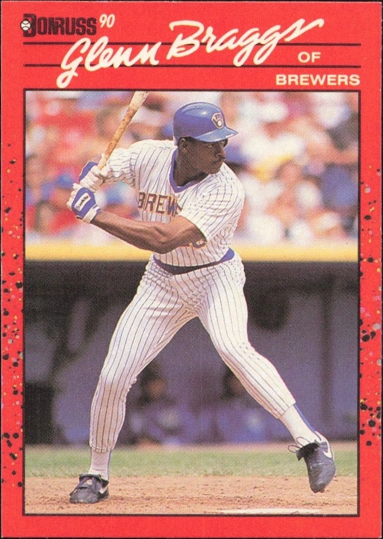 1990 Donruss Glenn Braggs #264 trading card