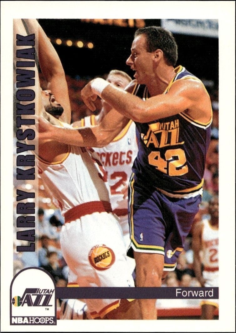 1992-93 Skybox NBA Hoops Series 2 Larry Krystkowiak #475 trading card