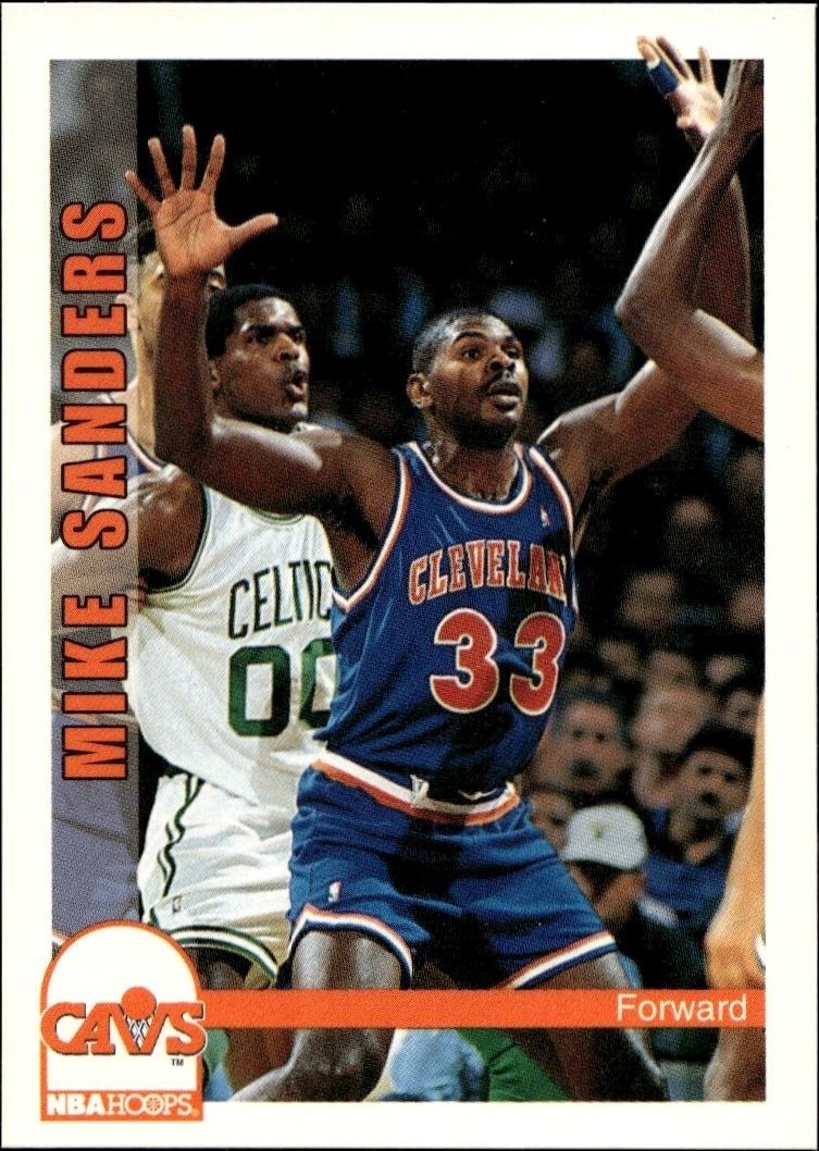 1992-93 Skybox NBA Hoops Series 2 Mike Sanders #368 trading card