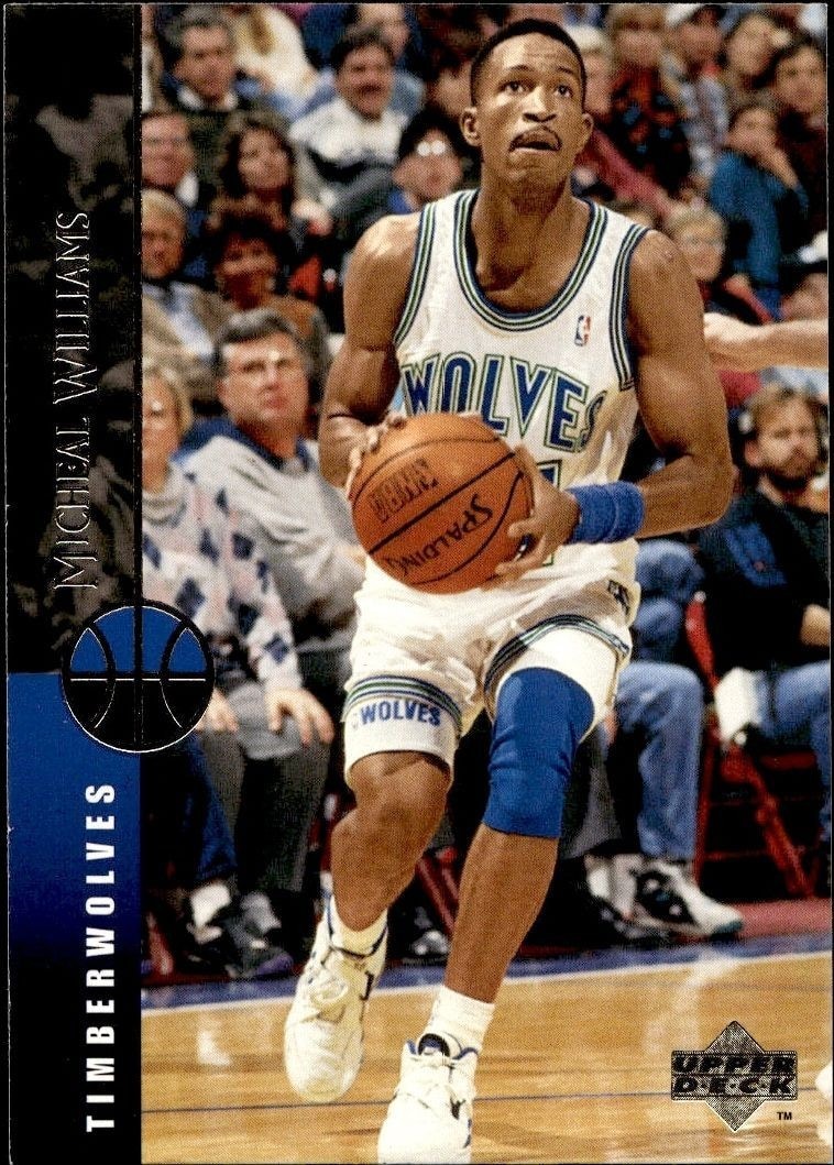 1994-95 Upper-Deck Micheal Williams #287 trading card