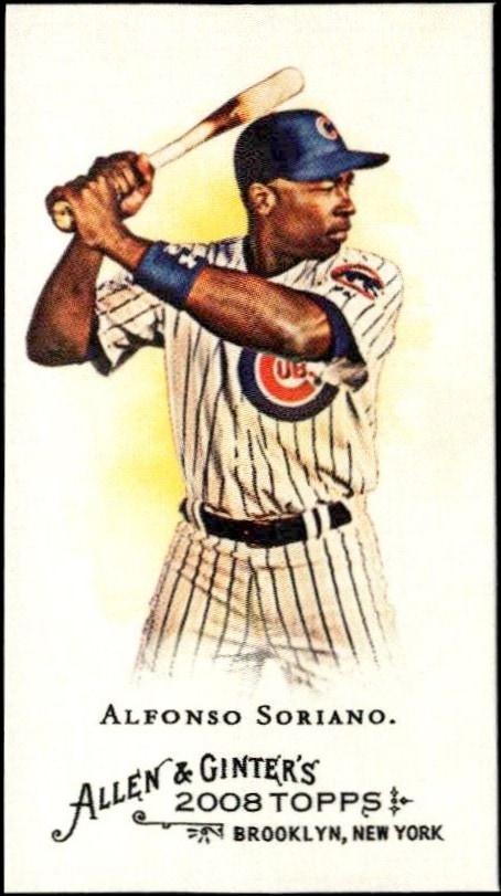 2008 Topps Allen & Ginter Alfonso Soriano #160 trading card