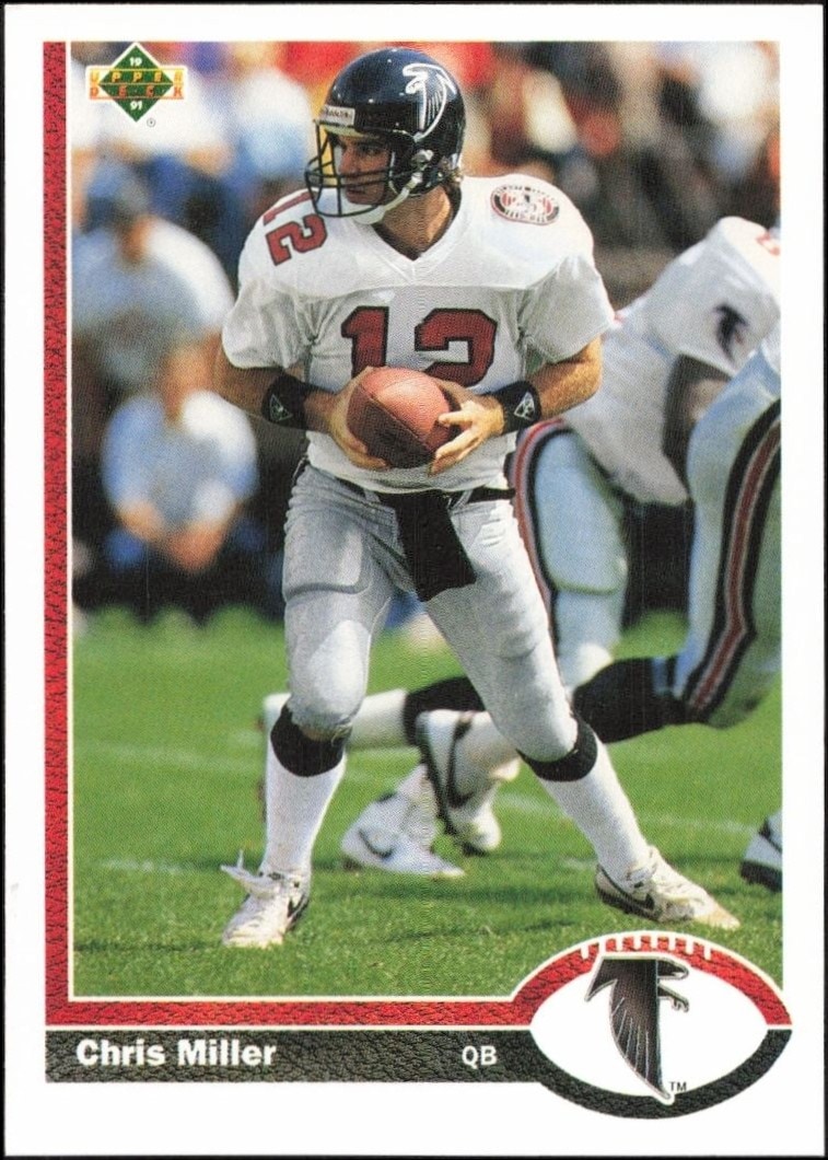 1991 Upper-Deck Chris Miller #193 trading card