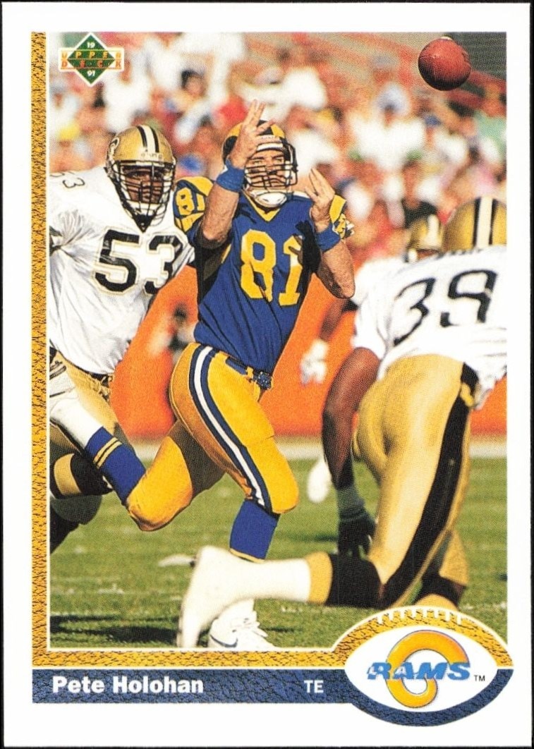 1991 Upper-Deck Pete Holohan #182 trading card