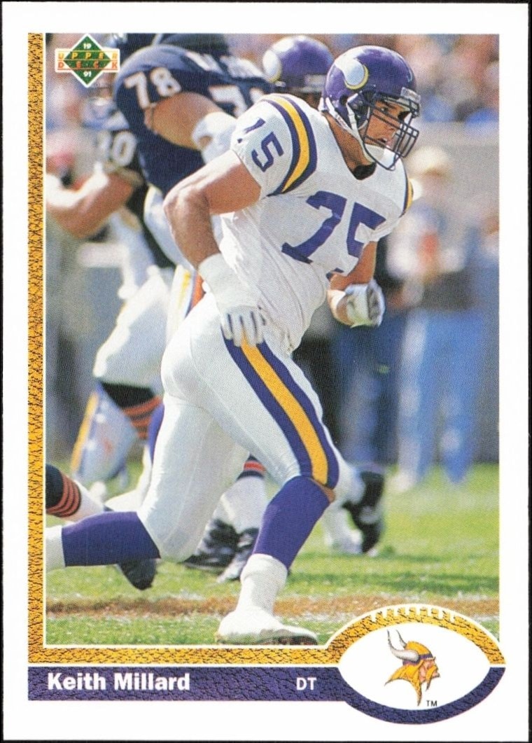 1991 Upper-Deck Keith Millard #240 trading card
