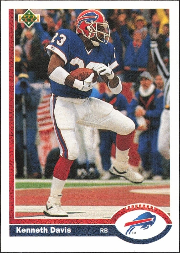 1991 Upper-Deck Kenneth Davis #192 trading card