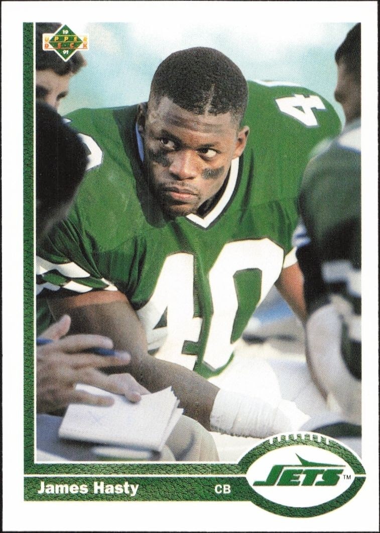 1991 Upper-Deck James Hasty #190 trading card