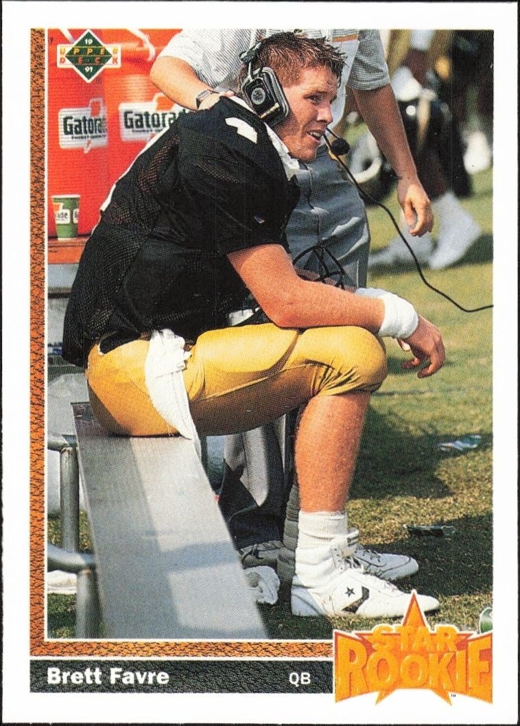 1991 Upper-Deck Brett Favre #13 trading card