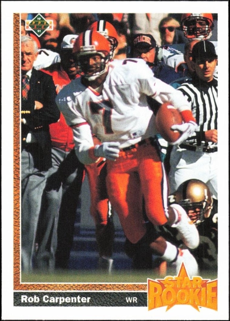 1991 Upper-Deck Rob Carpenter #14 trading card