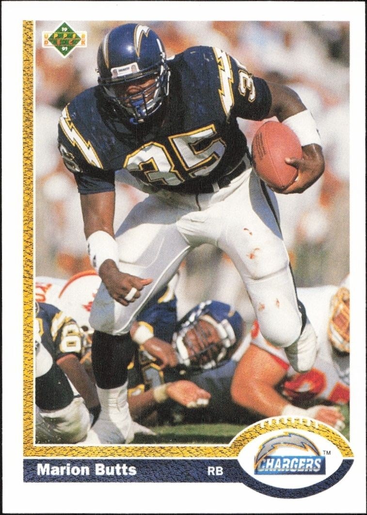 1991 Upper-Deck Marion Butts #147 trading card