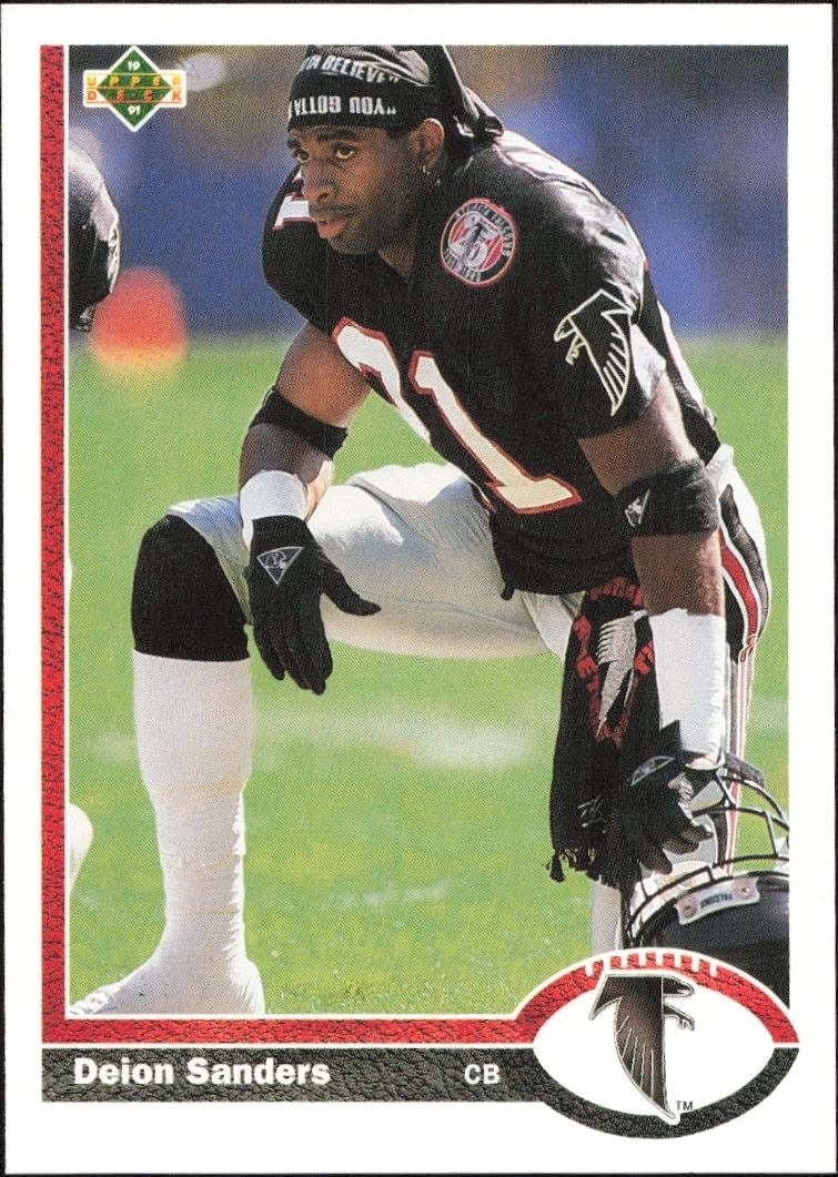 1991 Upper-Deck Deion Sanders #154 trading card