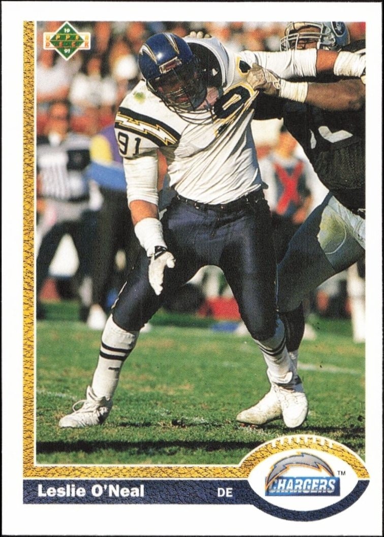 1991 Upper-Deck Leslie O'Neal #168 trading card