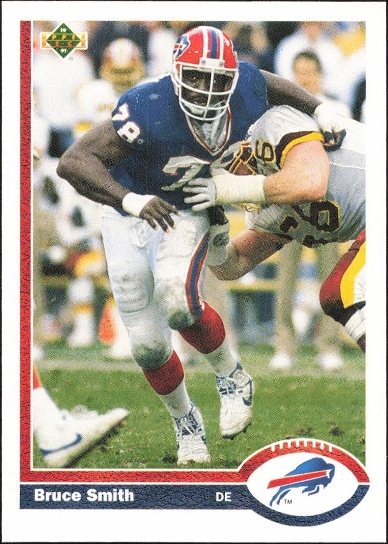 1991 Upper-Deck Bruce Smith #174 trading card