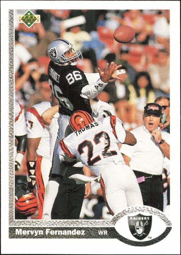 1991 Upper-Deck Mervyn Fernandez #180 trading card