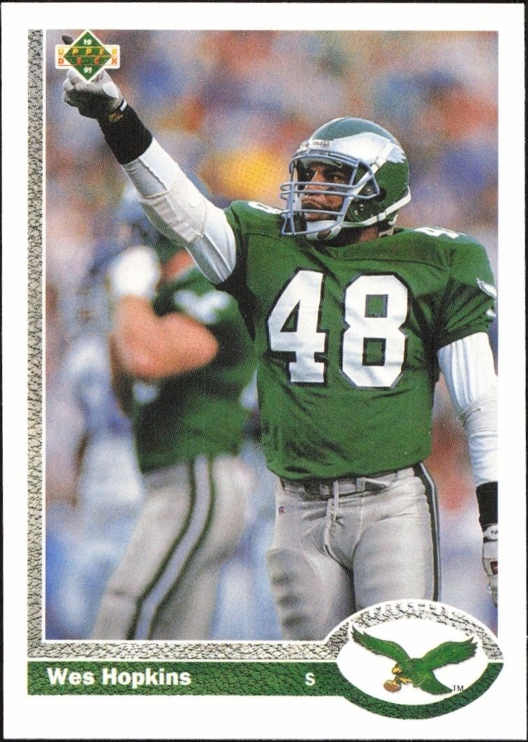 1991 Upper-Deck Wes Hopkins #106 trading card