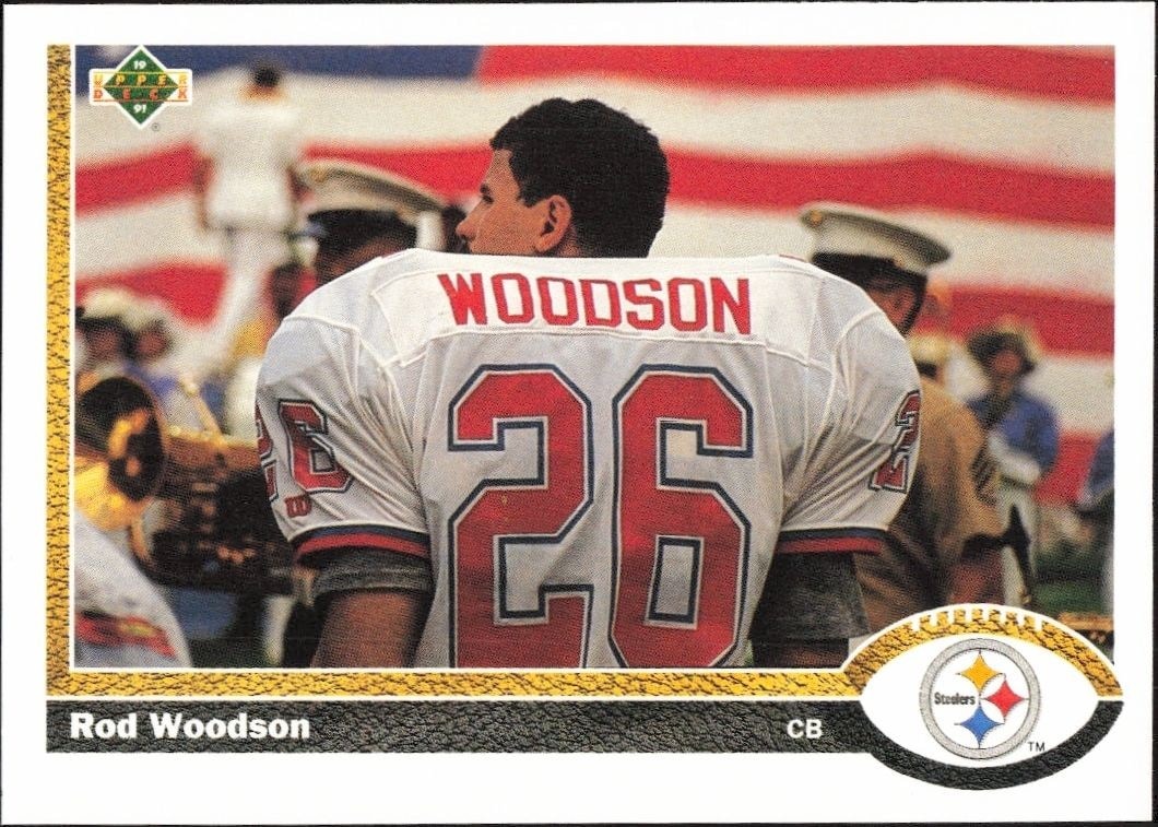 1991 Upper-Deck Rod Woodson #111 trading card