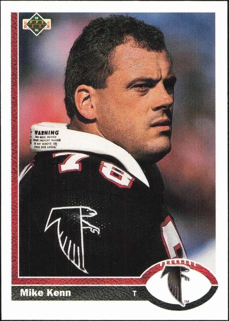 1991 Upper-Deck Mike Kenn #42 trading card