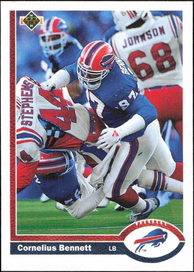 1991 Upper-Deck Cornelius Bennett #41 trading card