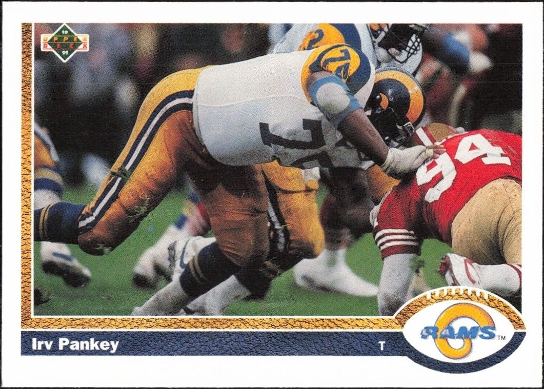 1991 Upper-Deck Irv Pankey #497 trading card