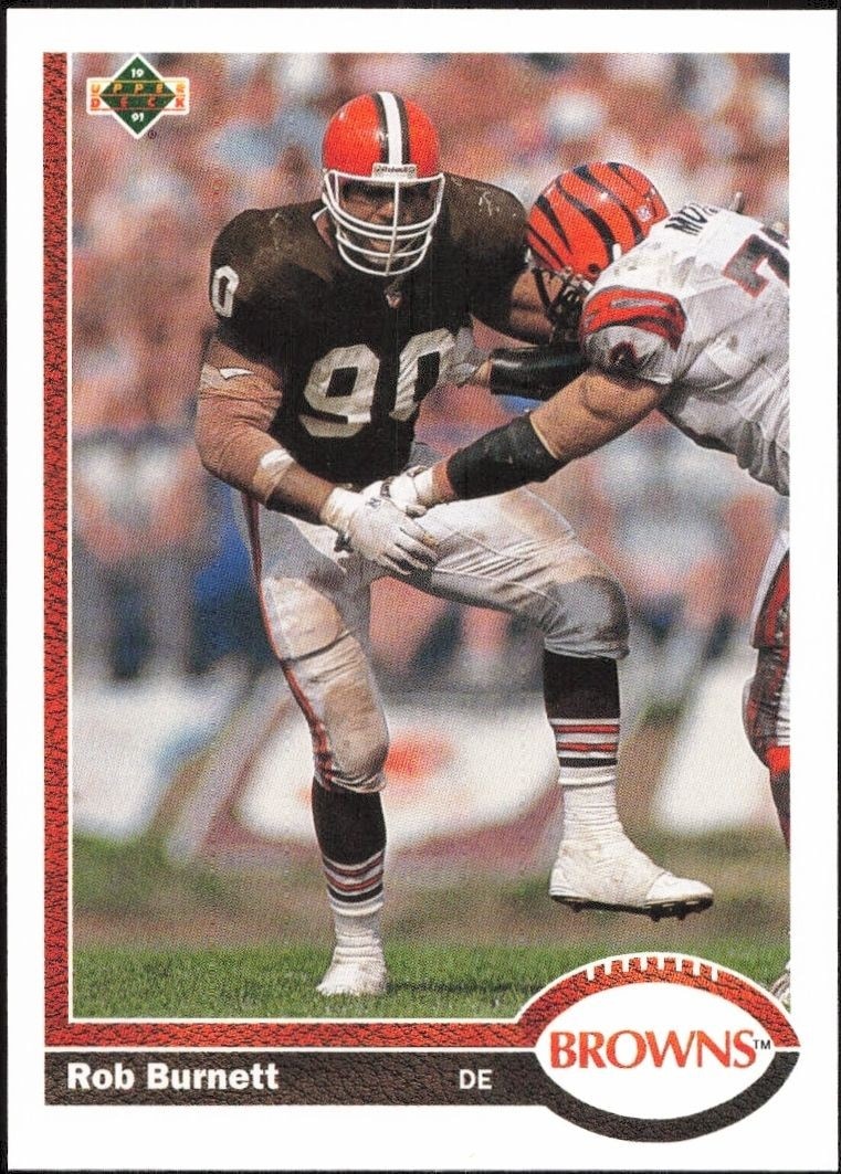 1991 Upper-Deck Rob Burnett #503 trading card